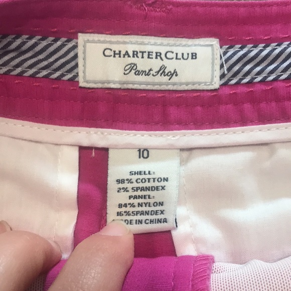 NWT Charter Club hot pink tummy slimming shorts - Picture 6 of 11